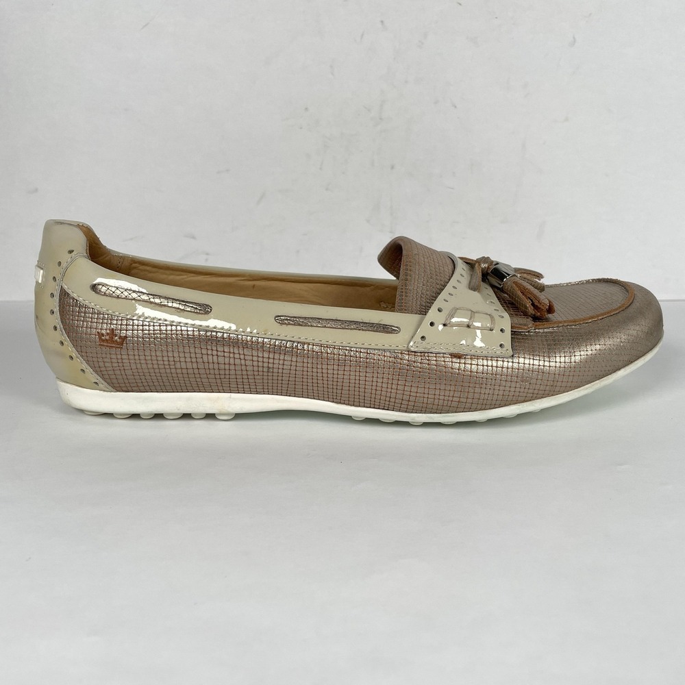 Peter Millar Shoes Womens Size 9.5M Leather Driving Moccasin Tassel Loafers